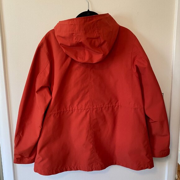 Uniqlo Cotton Blend Parka, Size Medium, Red, Hood Lightweight AdjustableWaist - Picture 3 of 15